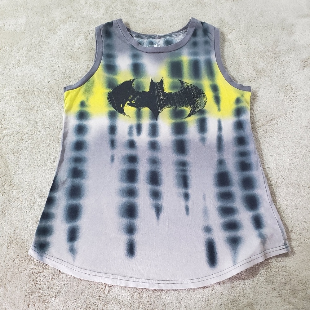 DC Comics Tie Dyed Batman Batgirl Tank Top